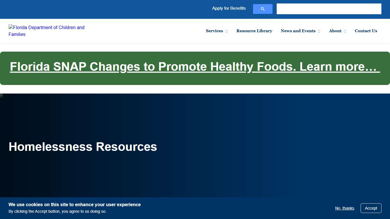 Homelessness Resources | Florida DCF